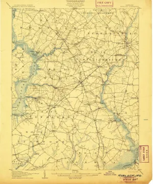 1905 Hurlock, MD - Maryland - USGS Topographic Map