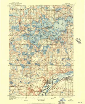 1905 Minnetonka, MN  - Minnesota - USGS Topographic Map