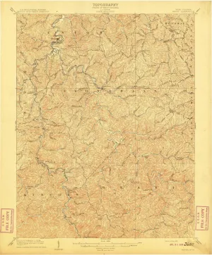 1909 Wayne, WV - West Virginia - USGS Topographic Map