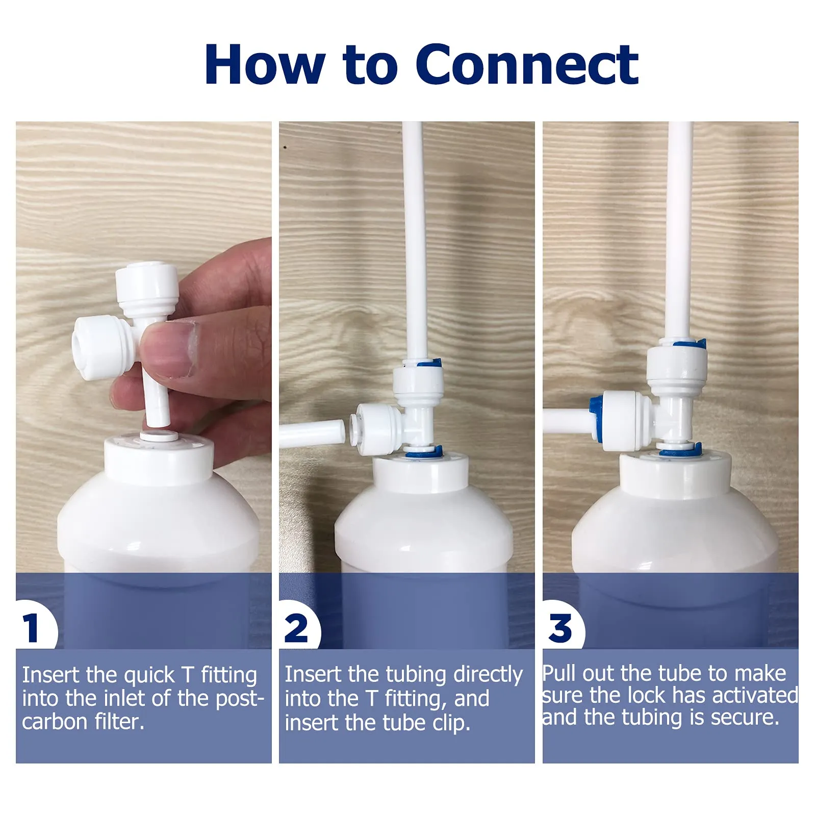 2x Inline Filters w/Quick Connect and 1x 75 GPD RO Membrane Combo Filter