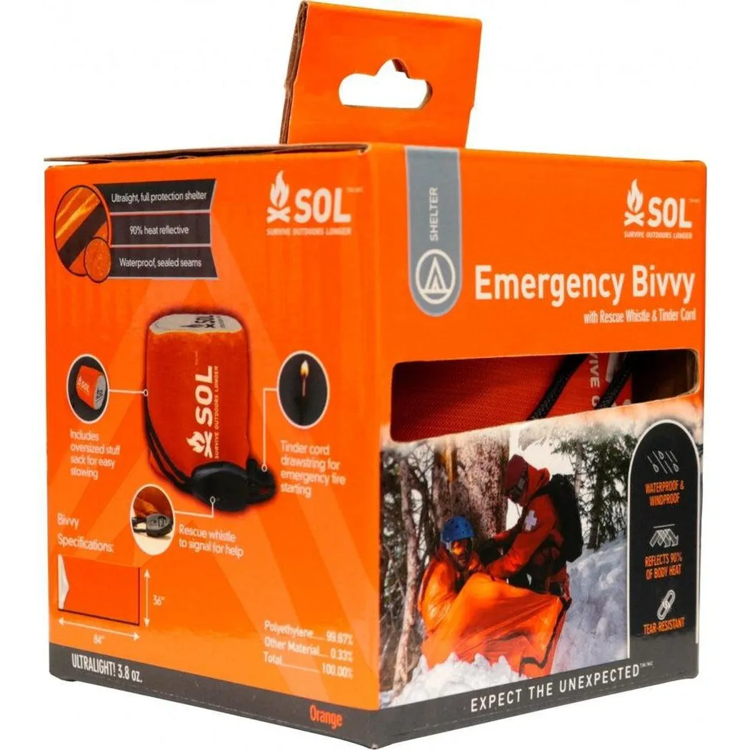 Adventure Medical Kits Emergency Bivvy w/ Rescue Whistle