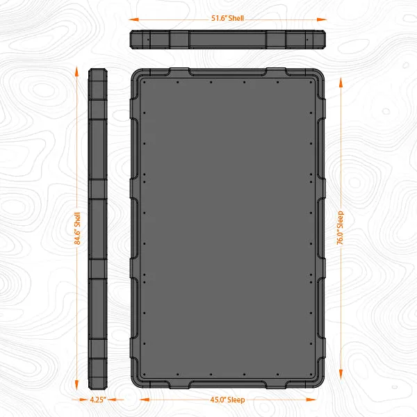 BadAss RECON Pop-Up Hardshell Roof Top Tent