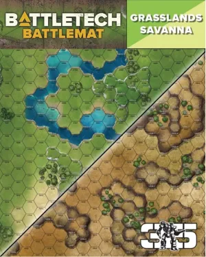 BattleTech: Battle Mat Grasslands Savanna - Catalyst Game labs