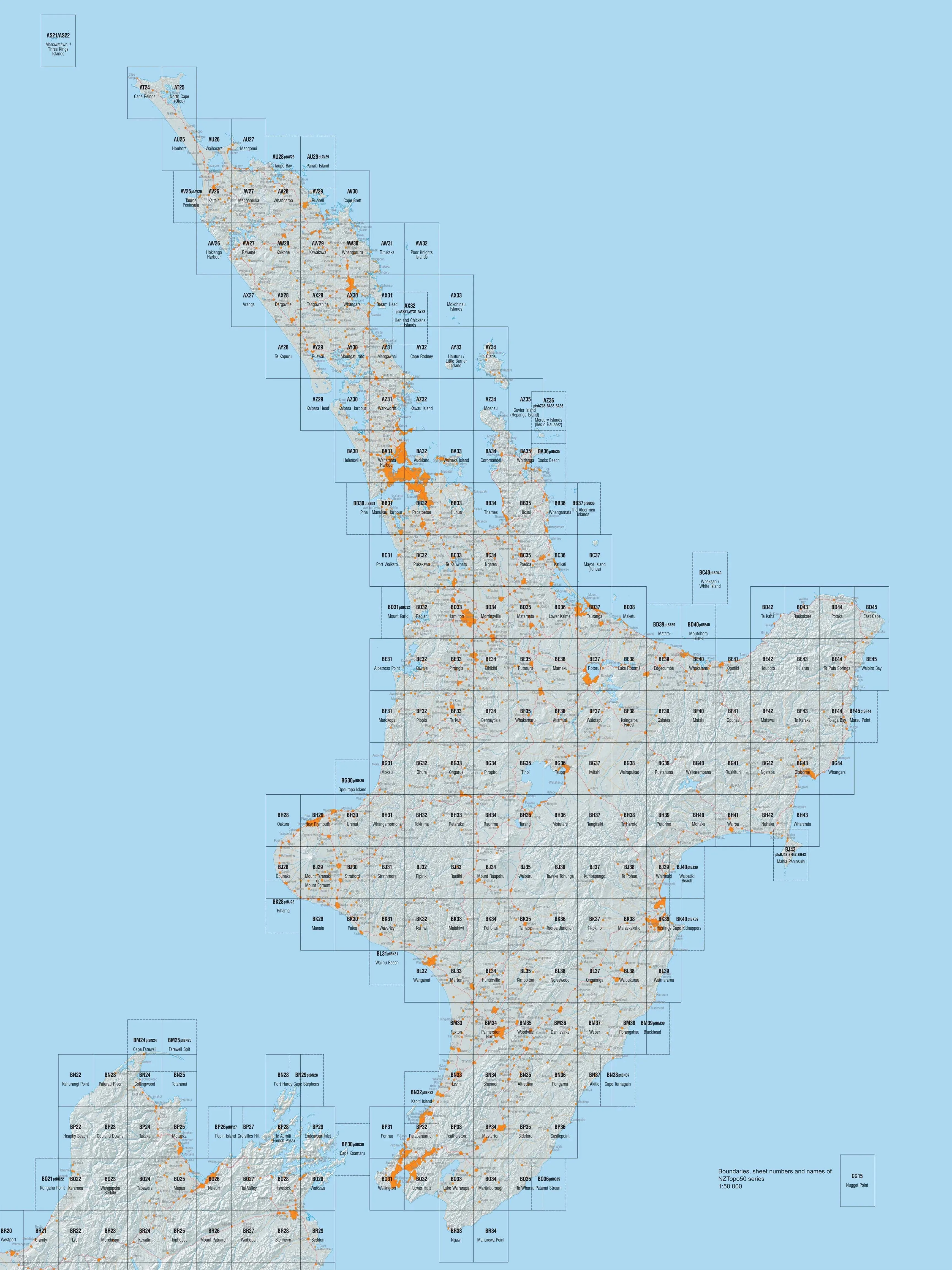 BD44 - Potaka Topo50 map