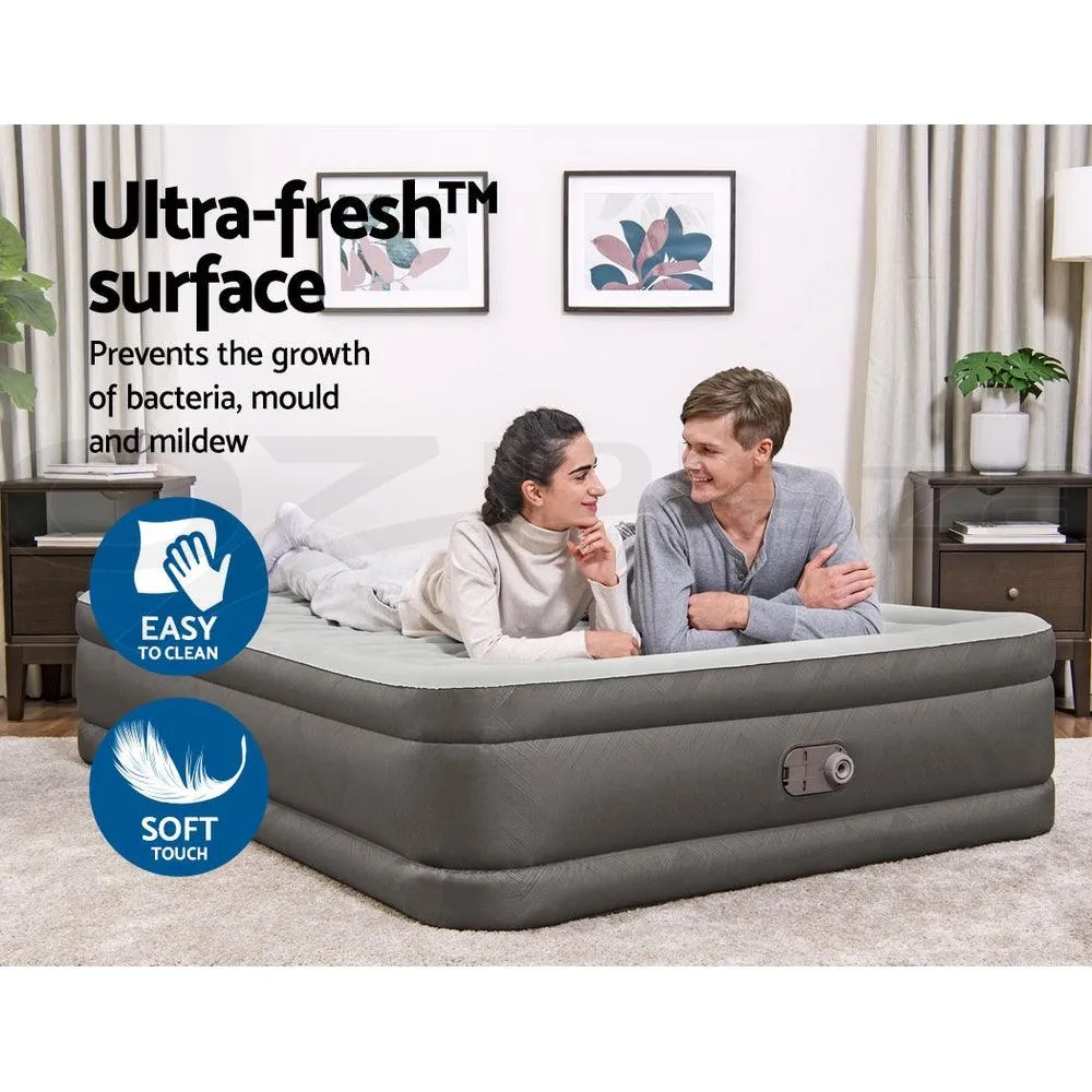 Bestway Air Bed Queen Size Mattress Camping Beds Inflatable Built-in Pump