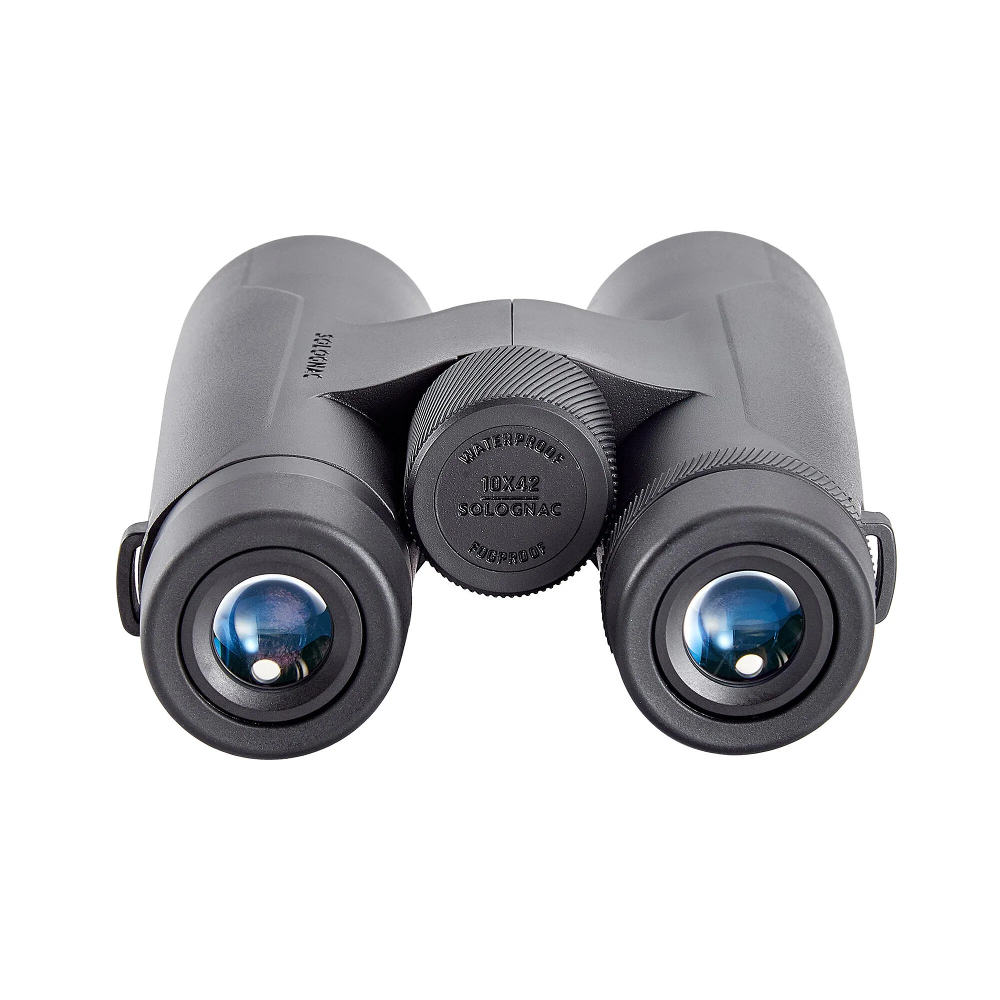 Binoculars 100 10×42 waterproof black SOLOGNAC