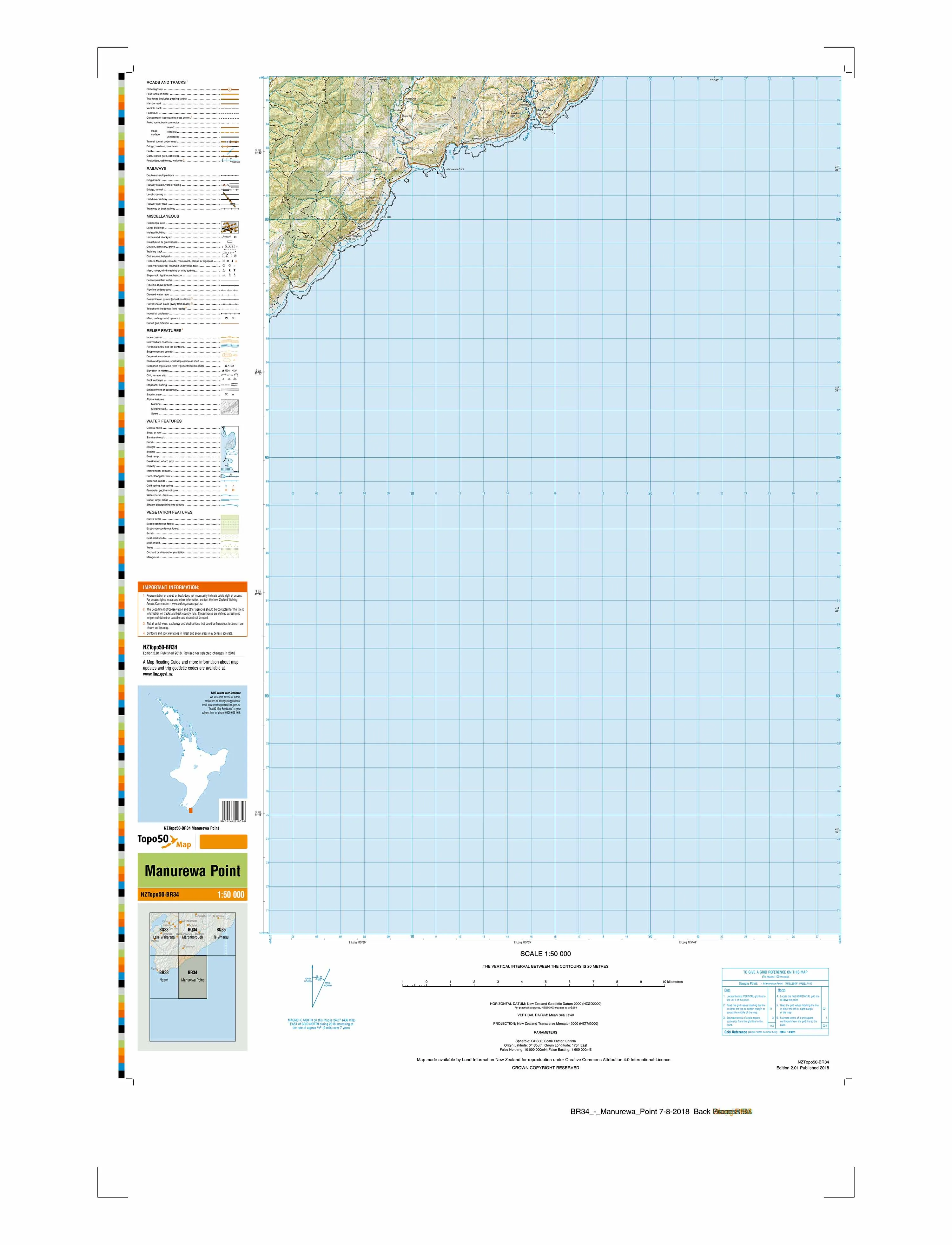 BR34 - Manurewa Point Topo50 map