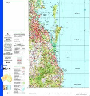 Brisbane Special SG56-15 Topographic Map 1:250k