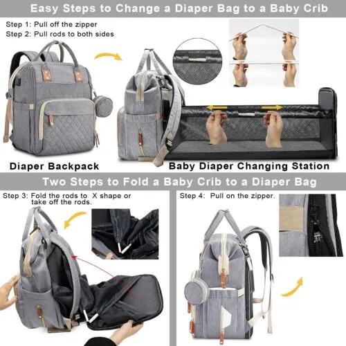 Changing bag - Travelling baby cot