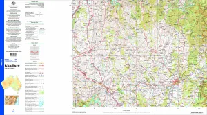 Cootamundra SI55-12 Topographic Map 1:250k