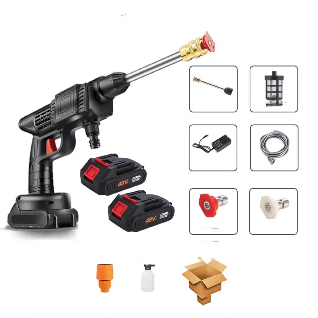 🔥Cordless Portable High Pressure Spray Water Gun - Buy a set and get a free foam bottle!