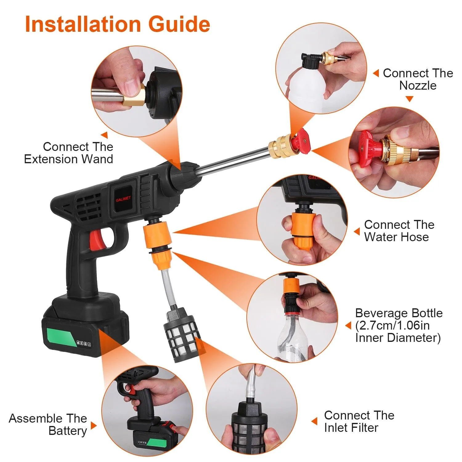 Cordless Portable Pressure Car Washer