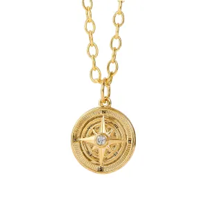 Cosmic Maritime Compass Charm