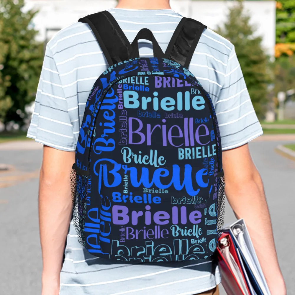 Custom Backpack Personalised Name Design School Bag