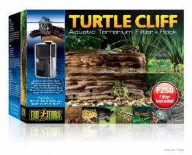 Exo Terra Turtle Cliff Aquatic Terrarium Filter   Rock