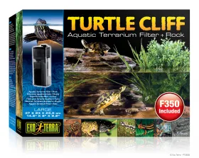 Exo Terra Turtle Cliff Aquatic Terrarium Filter   Rock