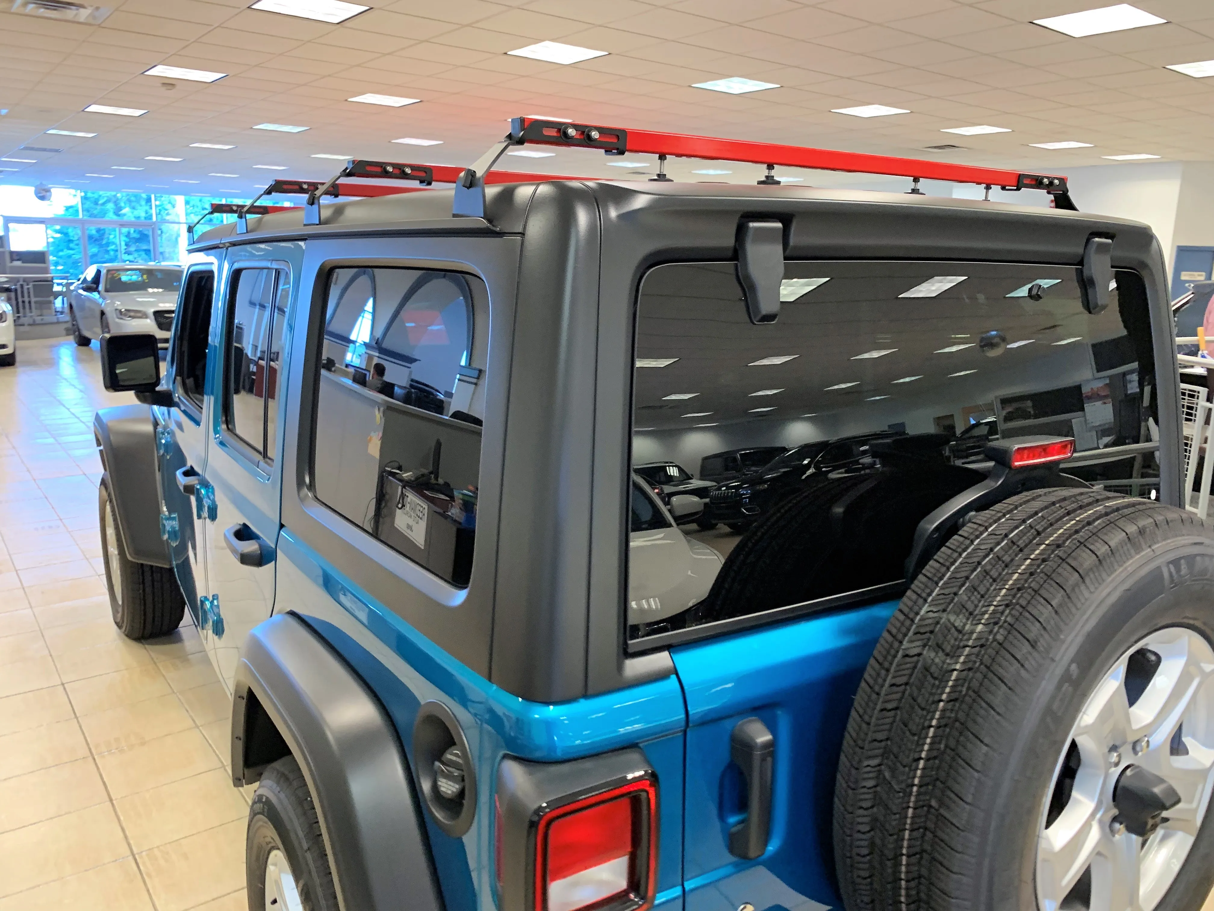 Exposed Racks 9759 Red Four-Piece Click-In Cross Bar for Jeep Wrangler