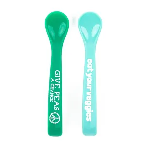 Give Peas/Eat Veggies Spoon Set