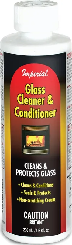 Imperial KK0315 Glass Cleaner and Conditioner, Liquid, Opaque Blue, Viscous Liquid, 8 fl-oz Bottle :EA: QUANTITY: 1