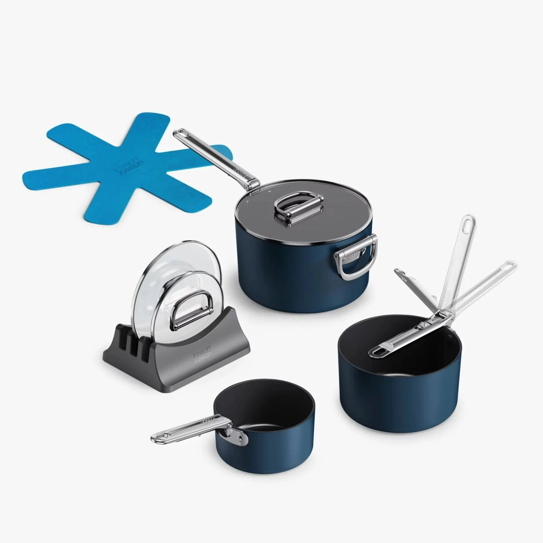 Joseph Joseph Space Non Stick Saucepan & Lid Set