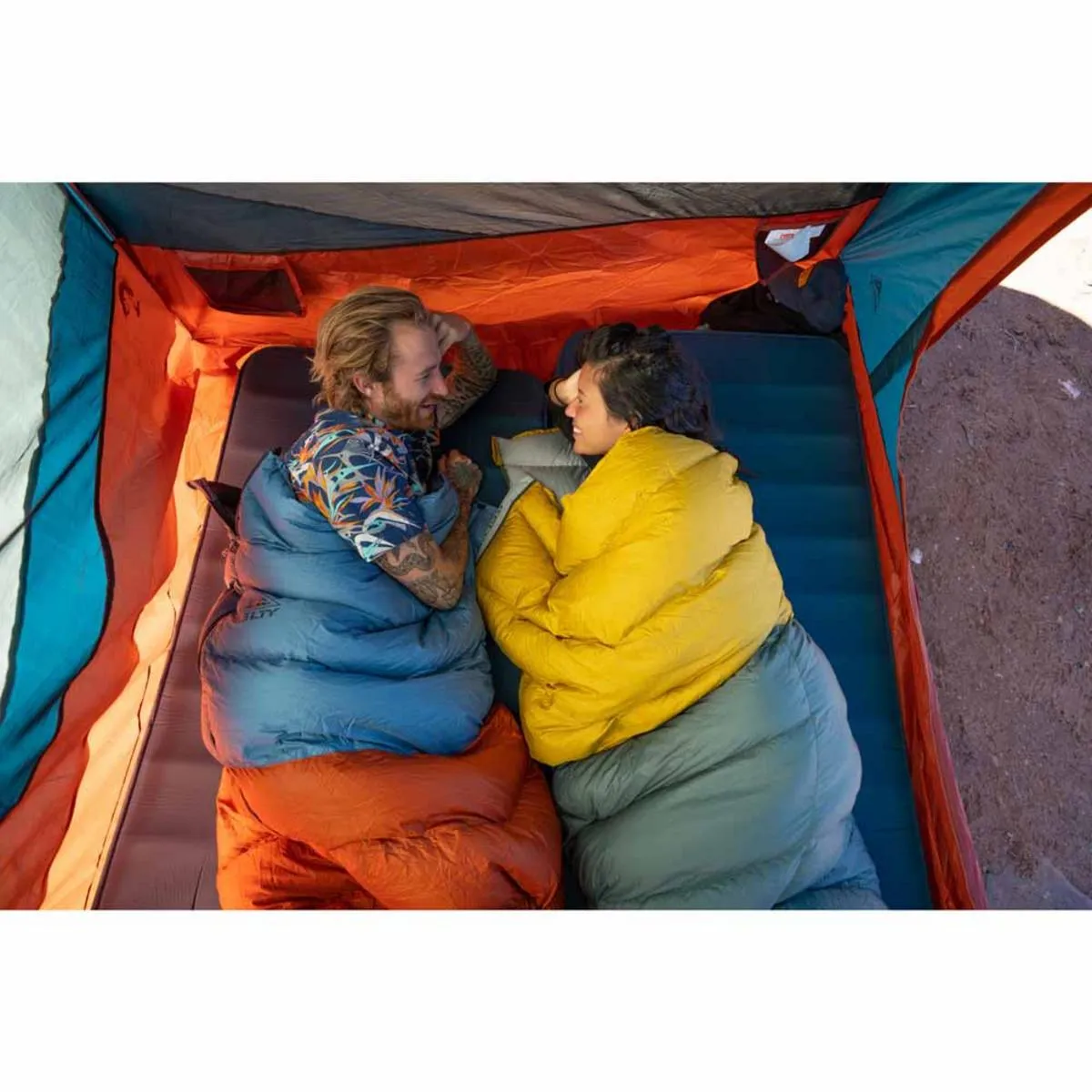 Kelty Discovery Basecamp 4 Person Tent - Laurel Green/Stormy Blue