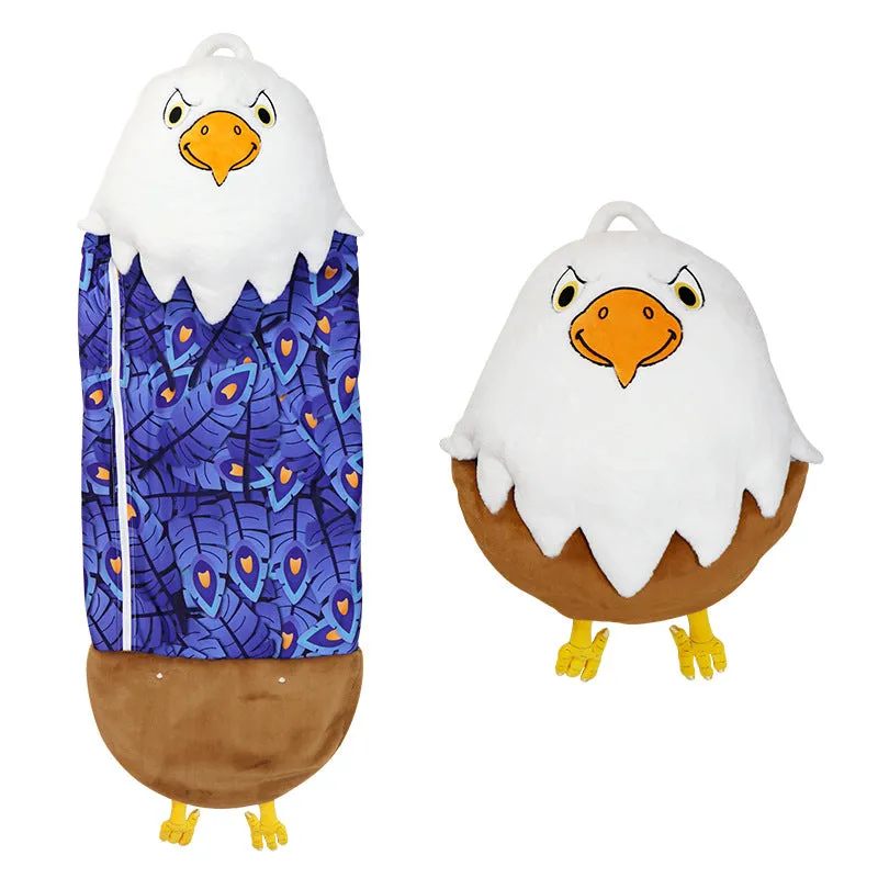 Kids Sleeping Bag Christmas Elk Eagle Sleeping Bags for Girls Boys