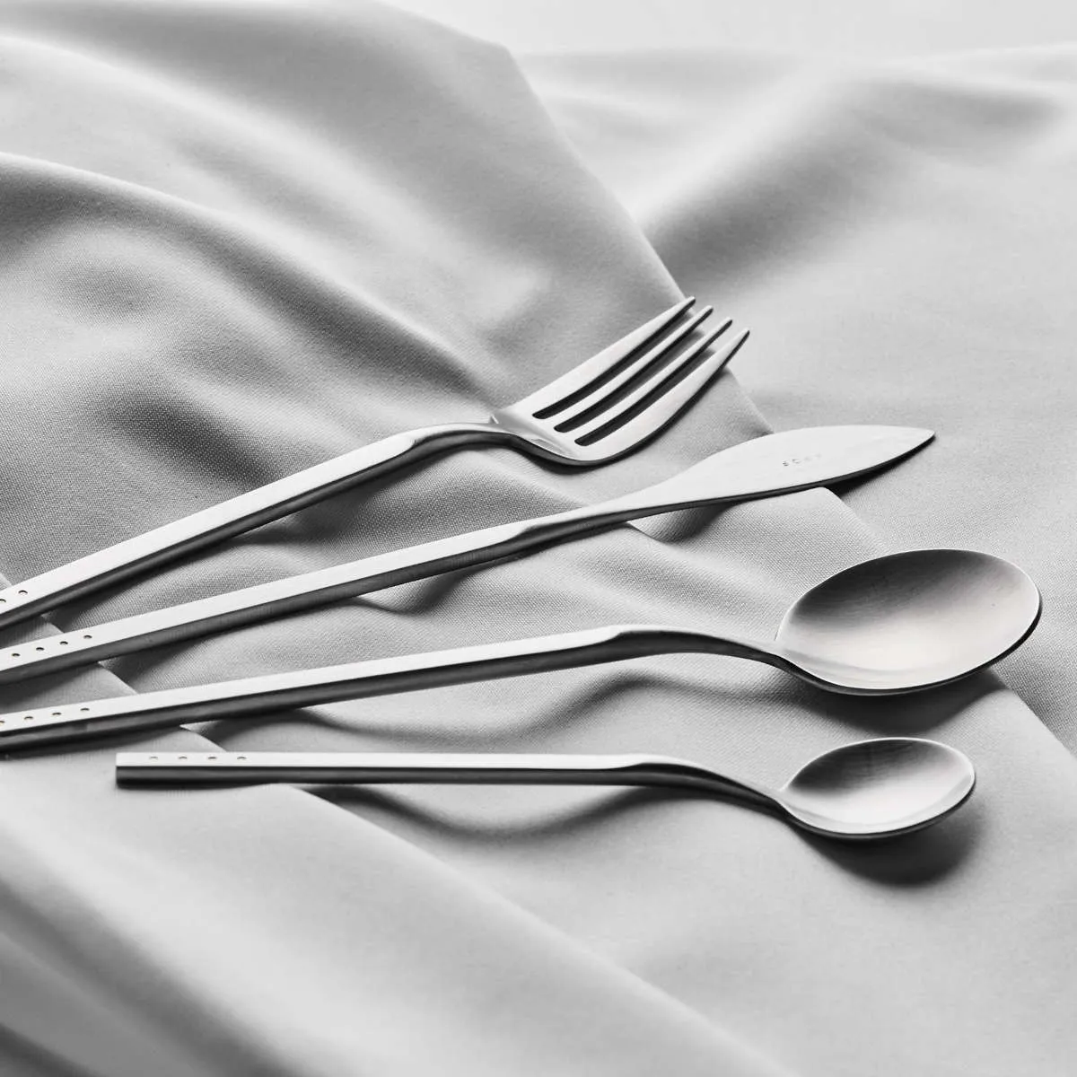 KROF 24 Piece Cutlery Set Brushed Silver