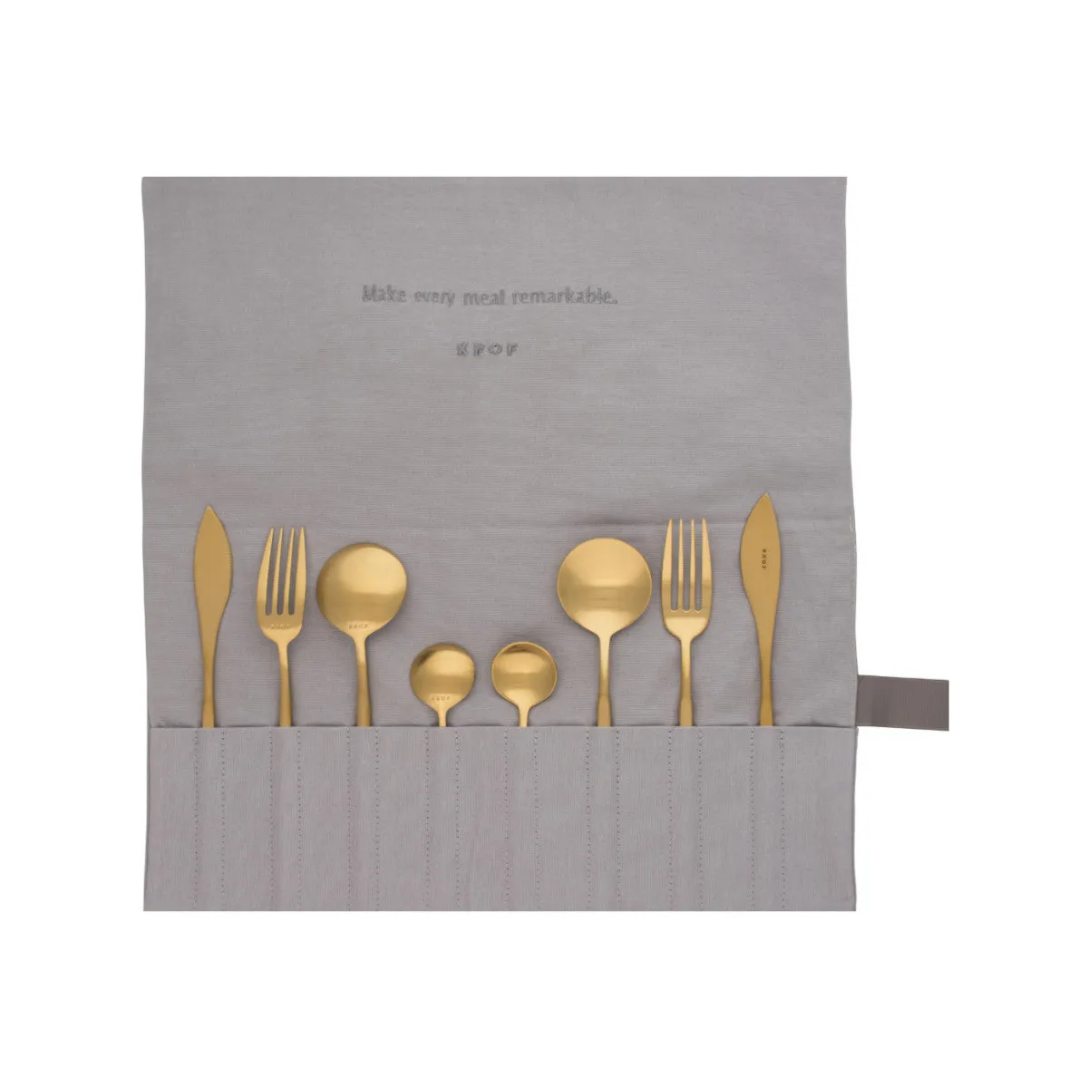 KROF 24 Piece Cutlery Set Brushed Silver