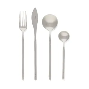 KROF 24 Piece Cutlery Set Brushed Silver