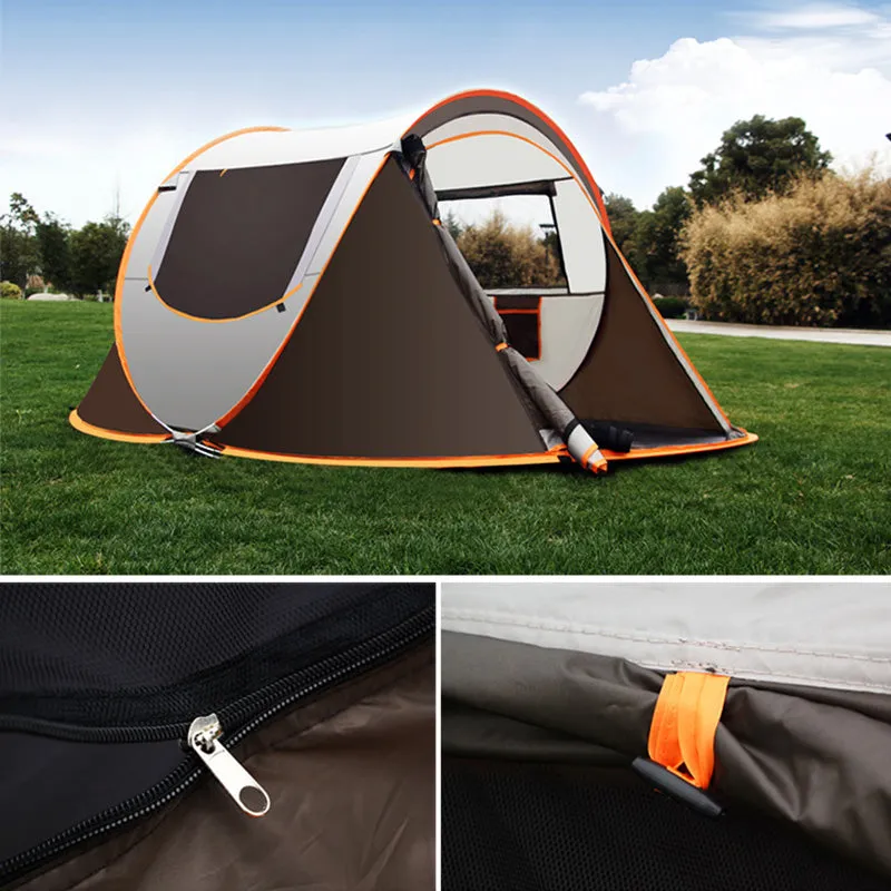 Large Capacity 4 to 5 Persons Automatic Pop Up Camping Tent