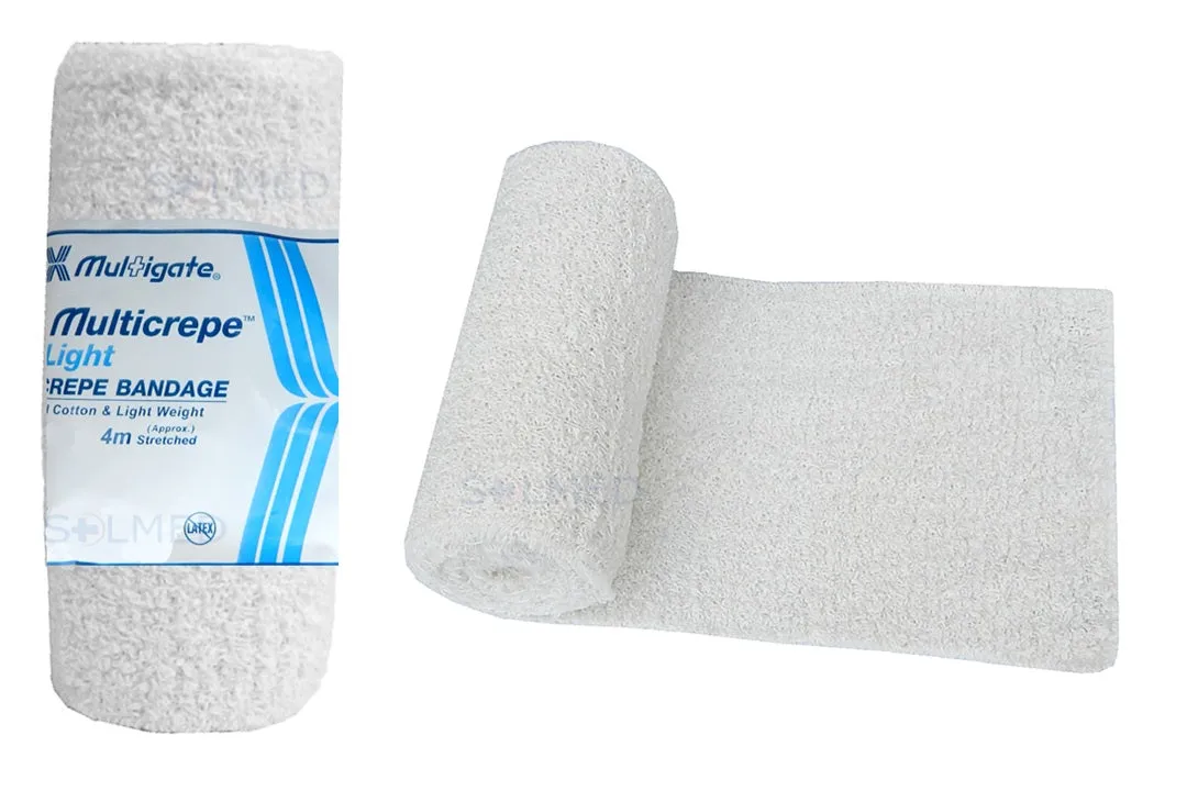 LIGHT CREPE BANDAGE 100% COTTON 4.0M STRETCHED