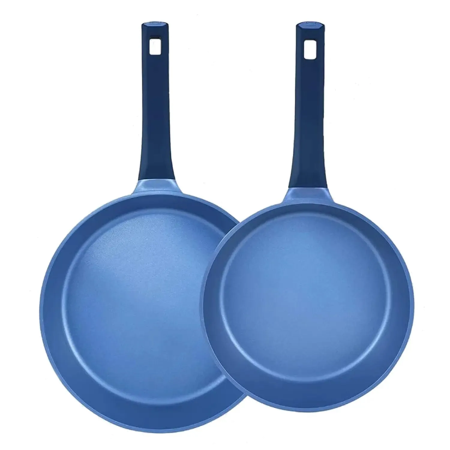 MasterPro Pack of 2 Frying Pans Colour Cast Aluminium 24cm/28cm