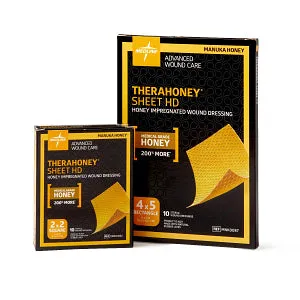 Medline Therahoney Hd Manuka 4 x 5In 10ct