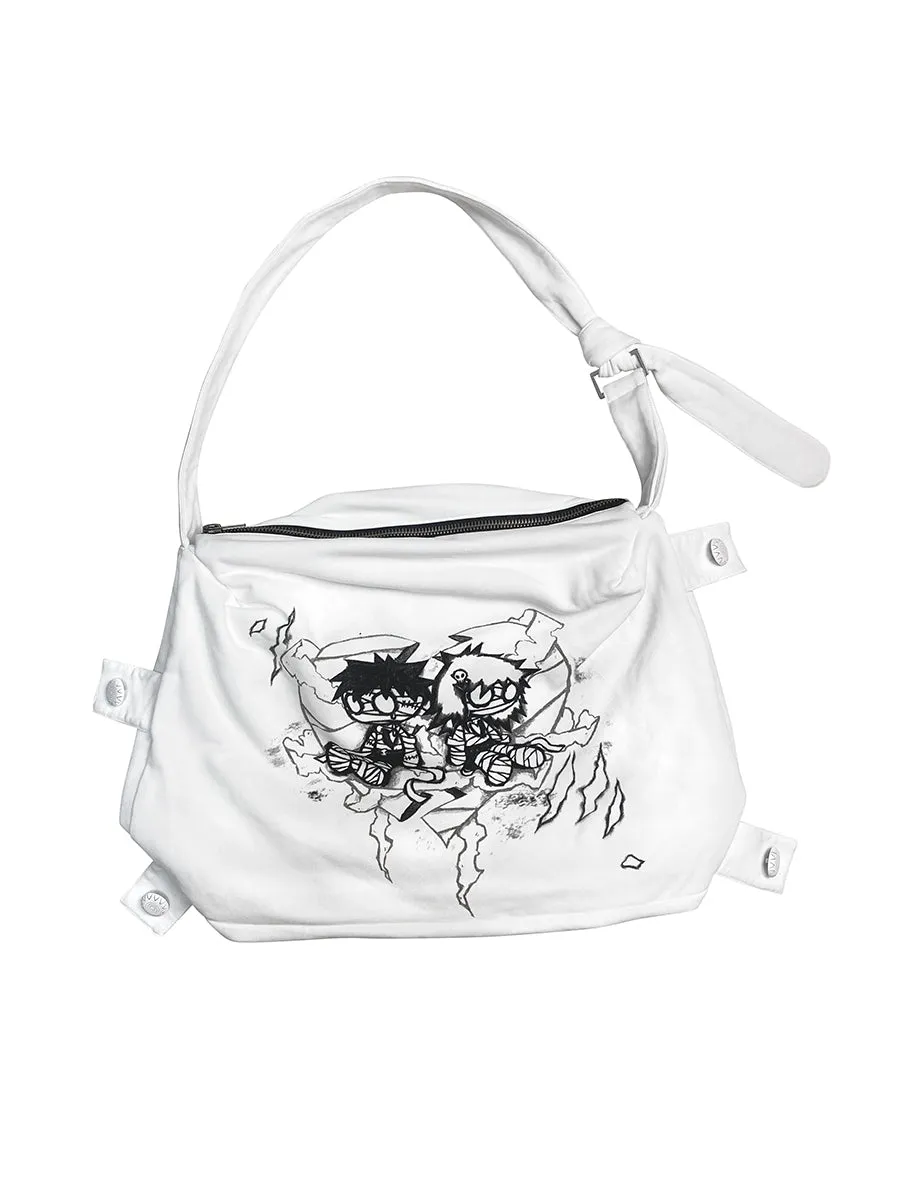 Mummy Couple Print Crossbody Bag【s0000000490】