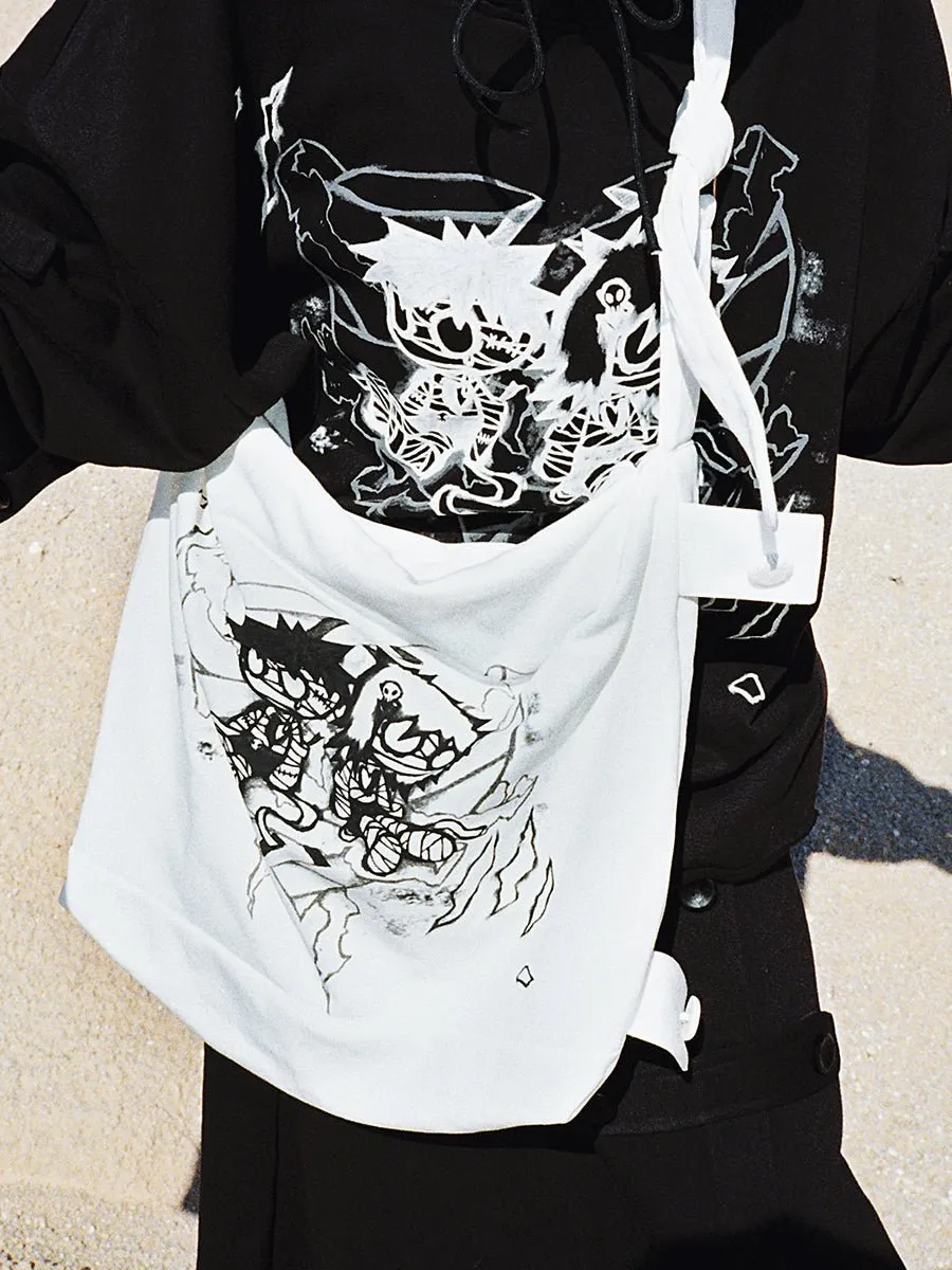 Mummy Couple Print Crossbody Bag【s0000000490】