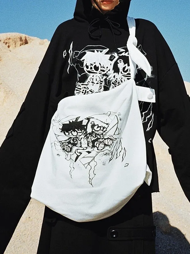 Mummy Couple Print Crossbody Bag【s0000000490】