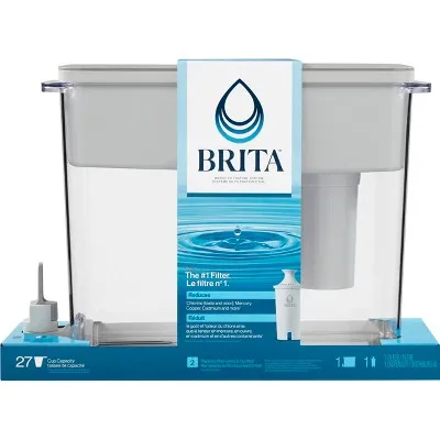 New - Brita Extra Large 18-Cup UltraMax Filtered Water Dispenser with Filter - Gray