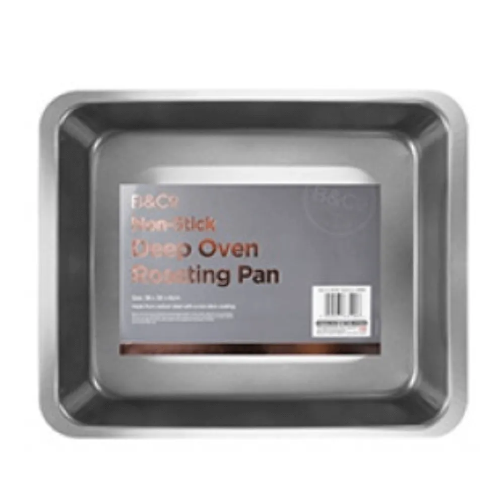 Non Stick Deep Oven Roaster Pan 38cm