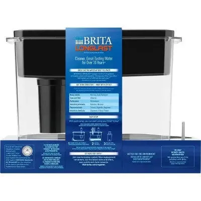 Open Box - Brita XL 18-Cup BPA Free UltraMax Water Dispenser 1 Filter Black