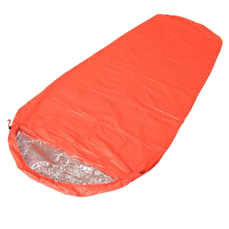 Outdoor Hiking Camping Heat-Reflective Thermal Insulation Sleeping Bag Emergency Blanket Mummy 210cm x 83cm