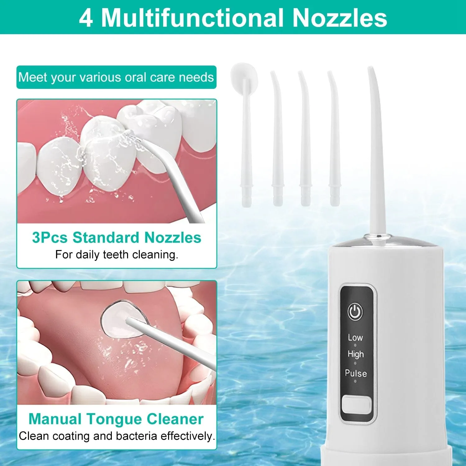 Rechargeable Portable Water Flosser