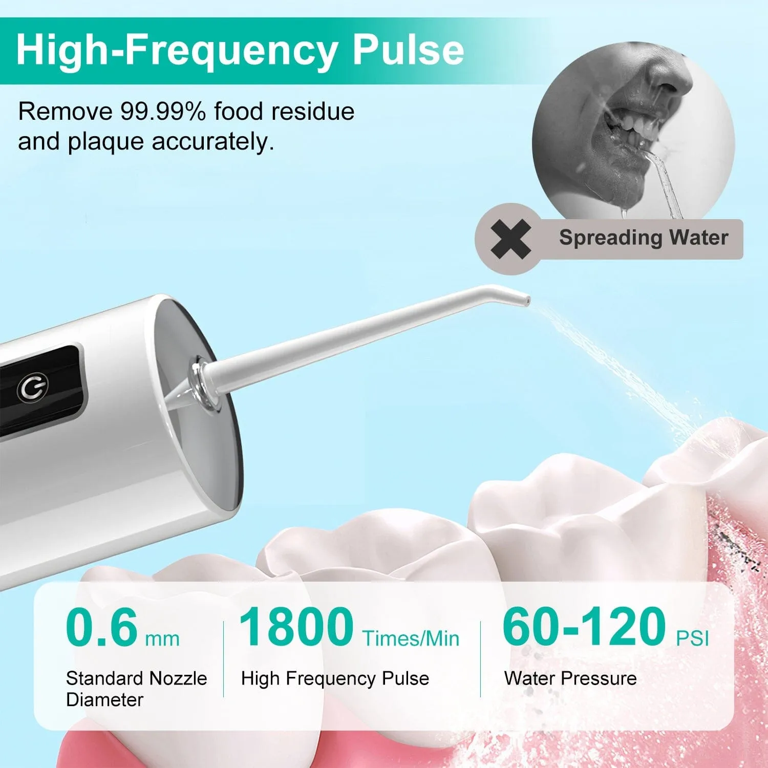 Rechargeable Portable Water Flosser