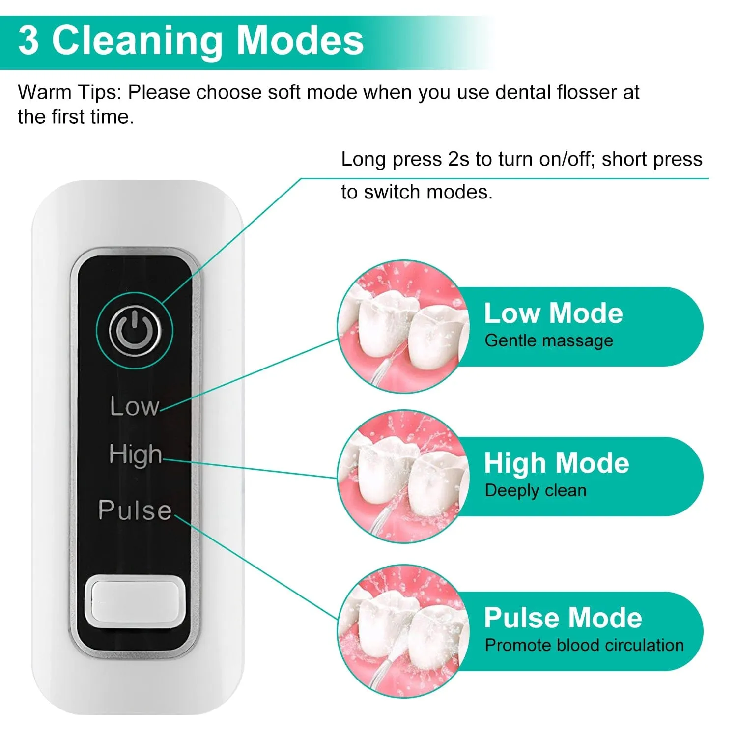 Rechargeable Portable Water Flosser