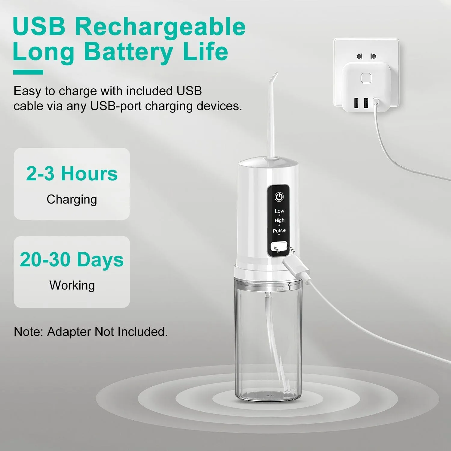 Rechargeable Portable Water Flosser