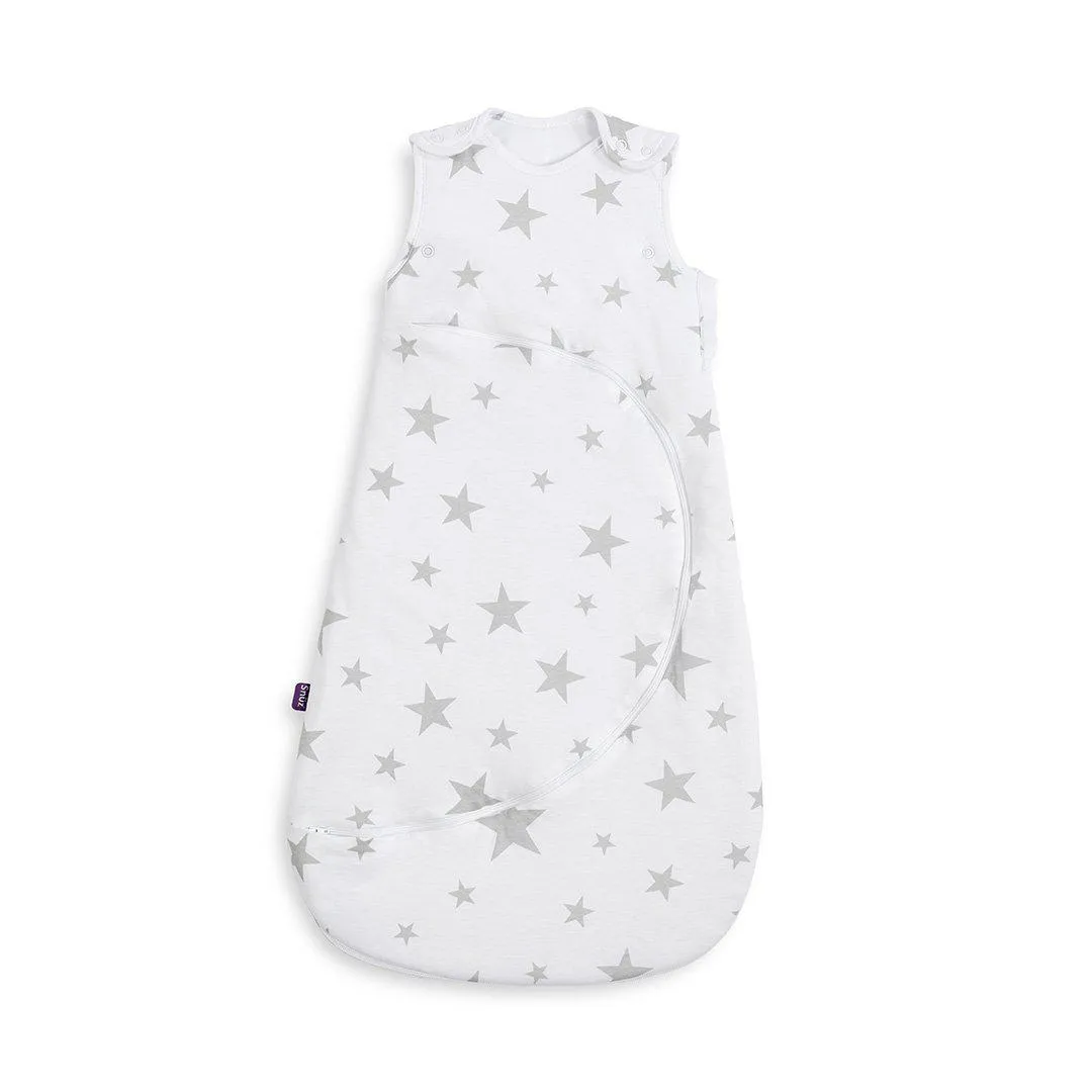 SnuzPouch Sleeping Bag - Grey Stars - TOG 0.5