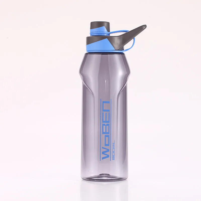 Student outdoor portable tumbler fitness plastic water bottle sports water cup large capacity summer high-value space cup