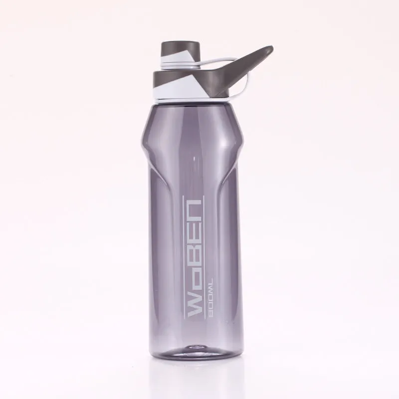 Student outdoor portable tumbler fitness plastic water bottle sports water cup large capacity summer high-value space cup