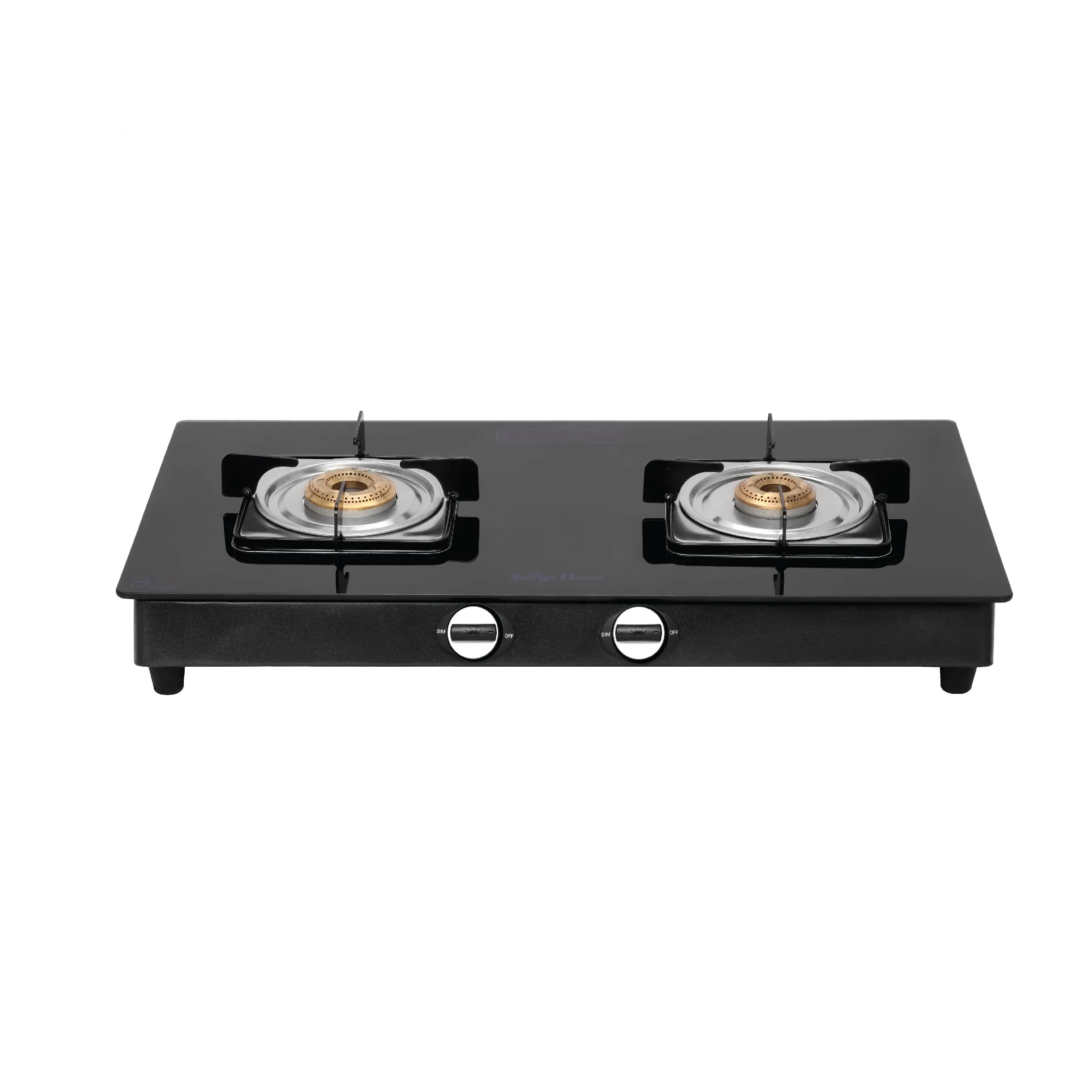 Surya Flame Nexa 3 Burner LPG Gas Stove | Glass Top With Stainless Steel Body | 2 Years Complete Door Step Warranty Including Glass