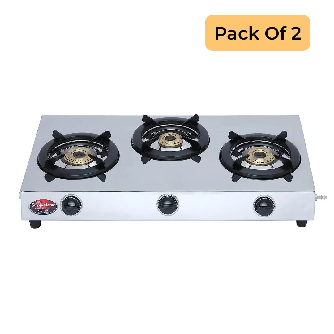 Surya Flame Tripple Cook LPG Gas Stove