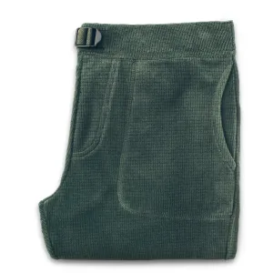 The Pack Pant in Olive Polartec Fleece